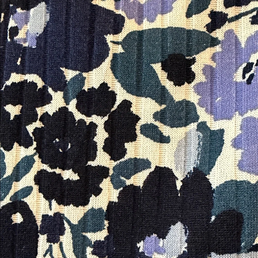 LuLaRoe Floral Maxi Skirt in Navy, Black, and Lavender - Picture 3 of 5